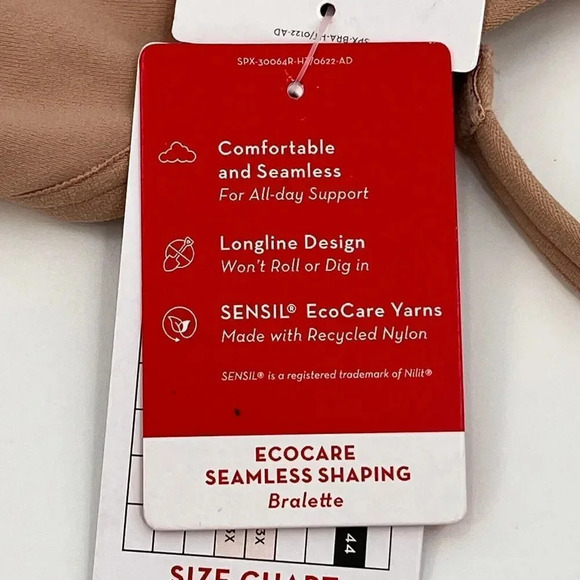 Spanx Ecocare Seamless Shaping Bralette Size M Toasted Oatmeal 32C-32D - Picture 10 of 11